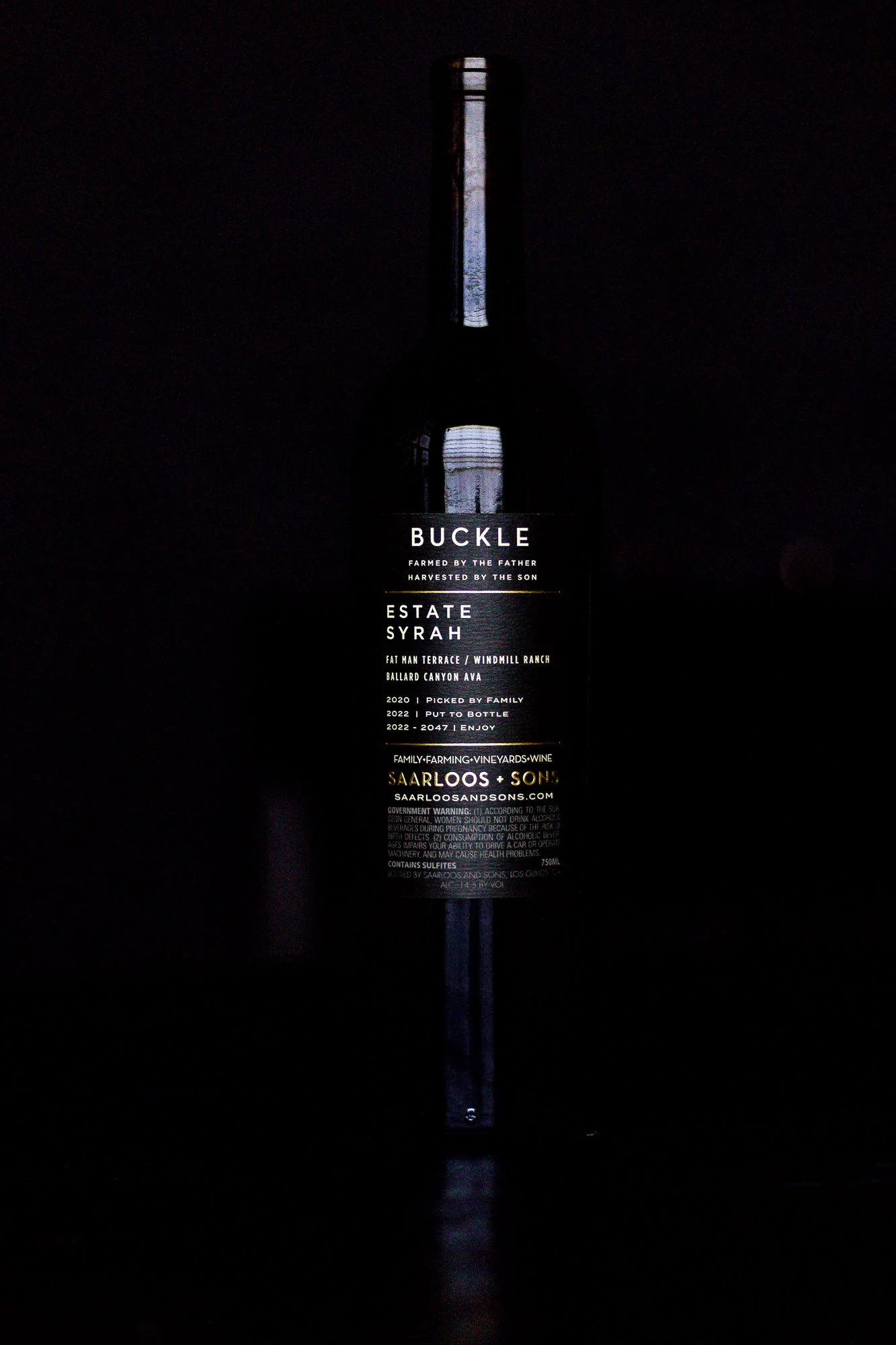 BUCKLE | 2020 SYRAH | FAT MAN TERRACE — SAARLOOS + sons